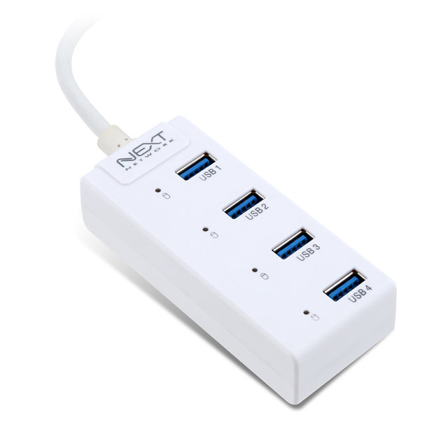 USB3.0 4포트 USB허브 케이블일체형 NEXT-505UHP