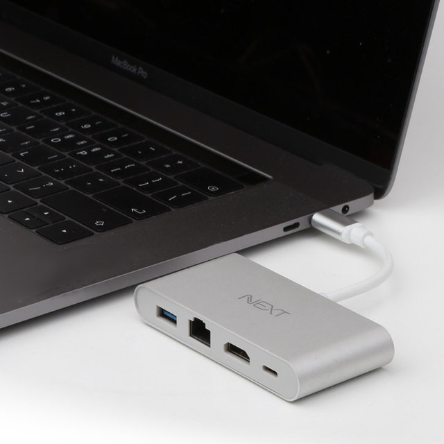 TYPE-C to USB허브/덱스스테이션/HDMI/USB랜카드 NEXT-413TCH-DX