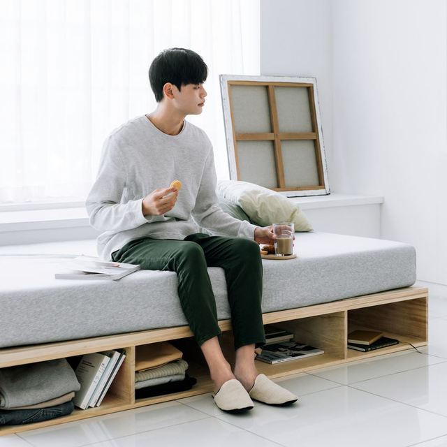 매트리스 침대 방수커버 그레이 Q