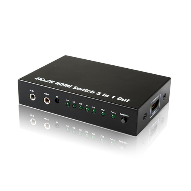 UHD 4K 지원 5대1 HDMI 선택기 스위치 NEXT-HD501SW4K