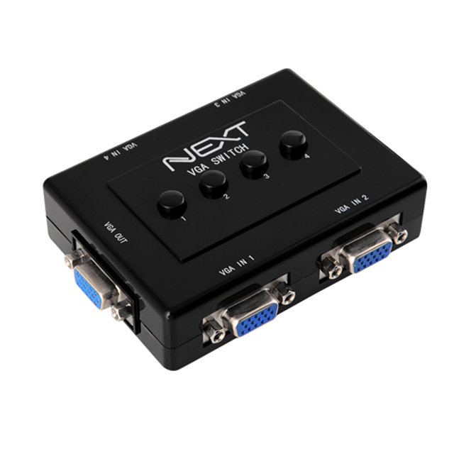 4대1 RGB VGA 모니터 선택기 스위치 NEXT-2404VSW