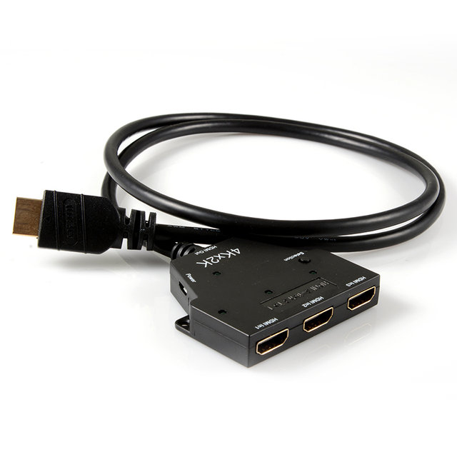 HDMI2.0 UHD 3:1일체형 모니터선택기 NEXT-403SWC4K60