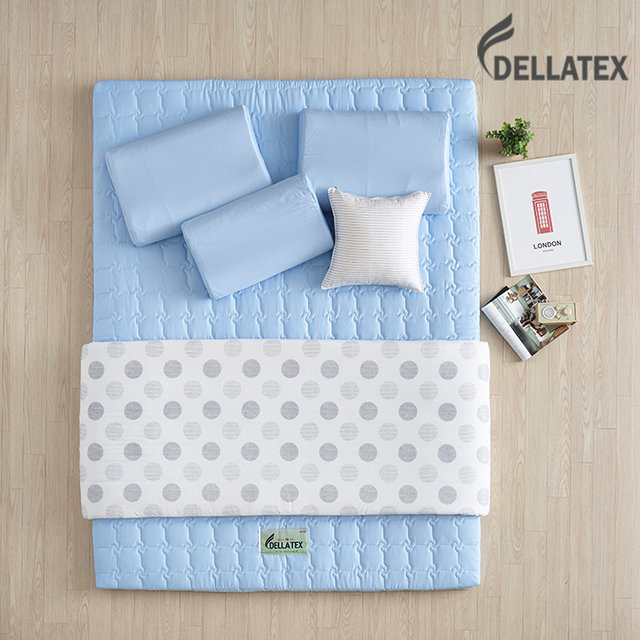 천연라텍스 매트 7.5cm 킹 스카이블루 D75K+커버포함
