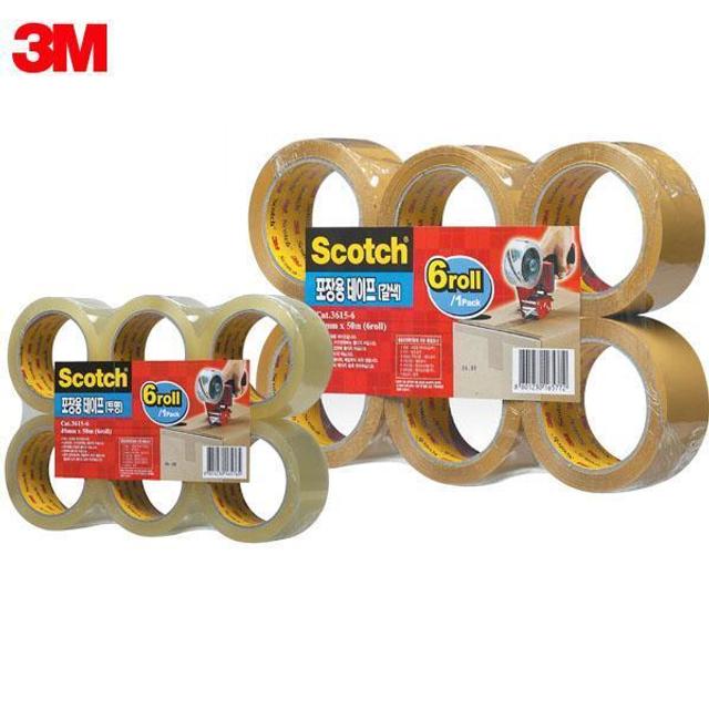  3M 스카치 3615R-6 포장용 박스테이프 _투명