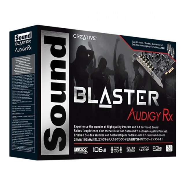 [크리에이티브] 사운드 블라스터 AUDIGY RX - 음악방송 특화 사운드카드 (PCE-E)