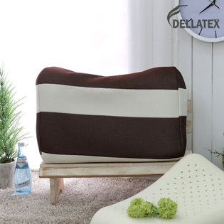 국내생산 천연라텍스 땅콩형베개 1+1_브라우니