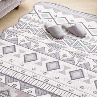 클로이_그레이 자카드 카페트 대형 150x200cm