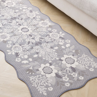 헤일리_그레이 자카드 쇼파매트 3인 65x170cm