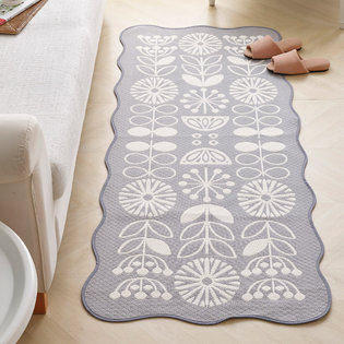 앨리아_그레이 자카드 쇼파매트 4인 65x240cm