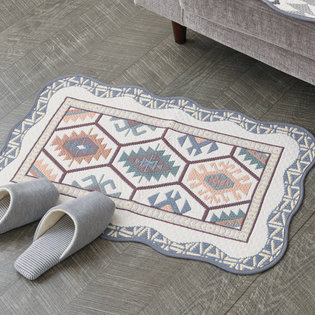 칼로스_블루 자카드 발매트 50x70cm