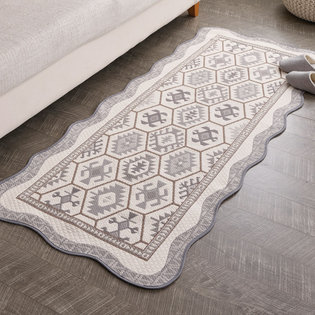 칼로스_그레이 자카드 쇼파매트 4인 65x240cm