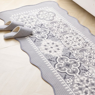 지오_그레이 자카드 쇼파매트 3인 65x170cm