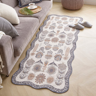 리즈_그레이 자카드 쇼파매트 4인 65x240cm