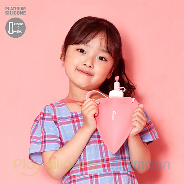 실리콘 하트 물주머니 250ml WSK424 핑크