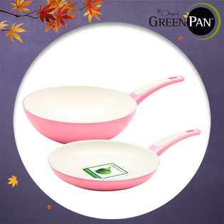 그린팬 포커스(핑크) 2종/팬24cm+궁24cm