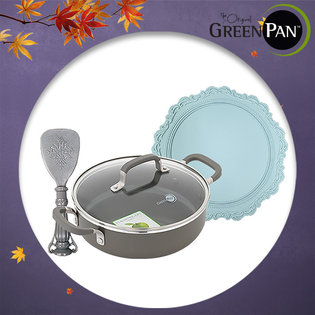 멜버른 전골냄비+스파츌라+매트겸용 냄비받침