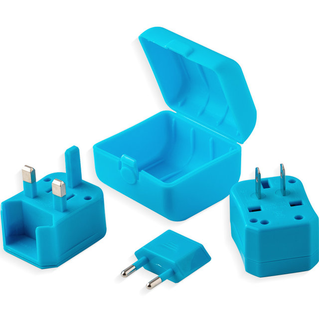 인트래블 케이스 멀티플러그(여행용 아답터/블루) NO.0307