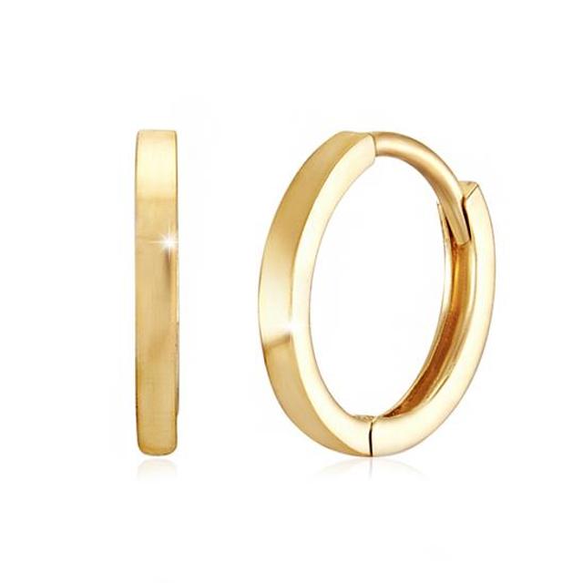 [NeeGee] 14K GOLD 10mm민자 이어링