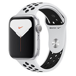 애플워치5 GPS+셀룰러 40mm [실버 알루미늄 케이스, 퓨어 플래티넘 / 블랙 Nike 스포츠 밴드] MX3C2KH/A