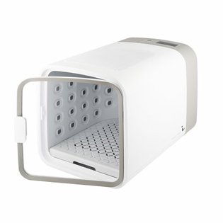 넬로 펫 에어샤워 드라이룸 ND-A0610FG (8kg이하 반려동물 권장, 완전분리세척, 상단필터부 오픈디자인, 웜그레이)