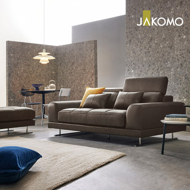 [단독][롯데3만증정]로벨 3인 기능성 이태리 천연면피 소가죽 소파+스툴