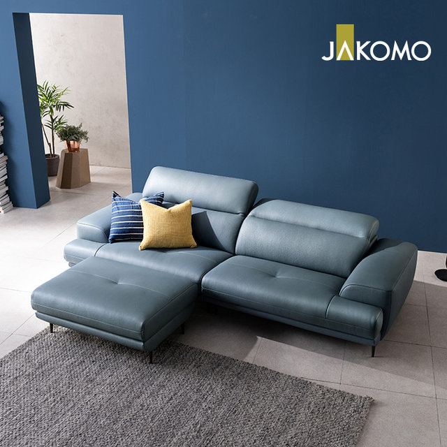 프레디3.5인기능성슈렁큰천연면피소가죽소파+스툴