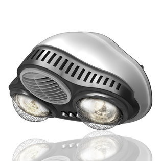 욕실난방기 온풍겸용 실버램프 안전망 2구 CP4880 (실버)