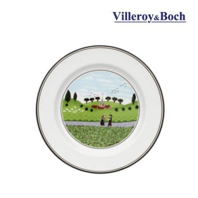디자인나이프 브레드 플레이트 17cm_6종1택(경작,소녀와염소,마을,만남,밭농사,결혼)