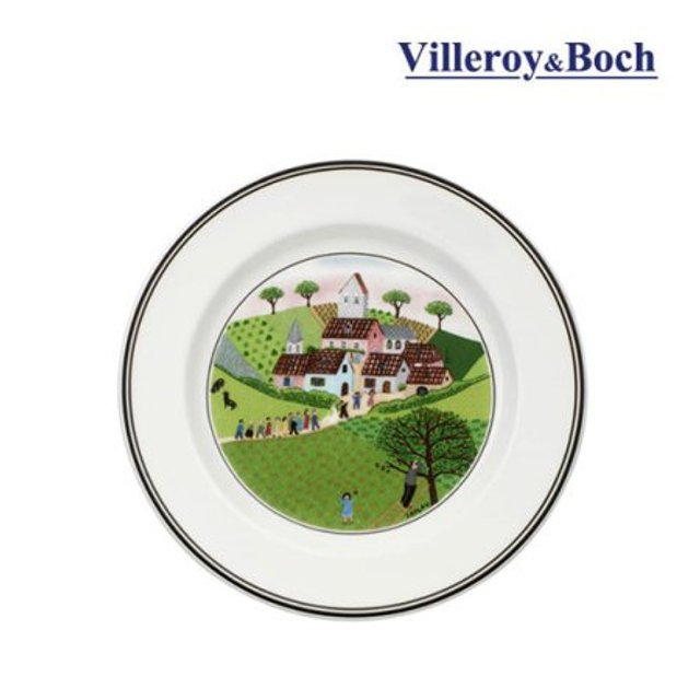 디자인나이프 브레드 플레이트 17cm_6종1택(경작,소녀와염소,마을,만남,밭농사,결혼)