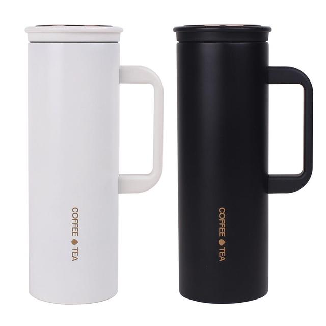 핫콤 커피 스텐머그/손잡이 차량용머그 450ml