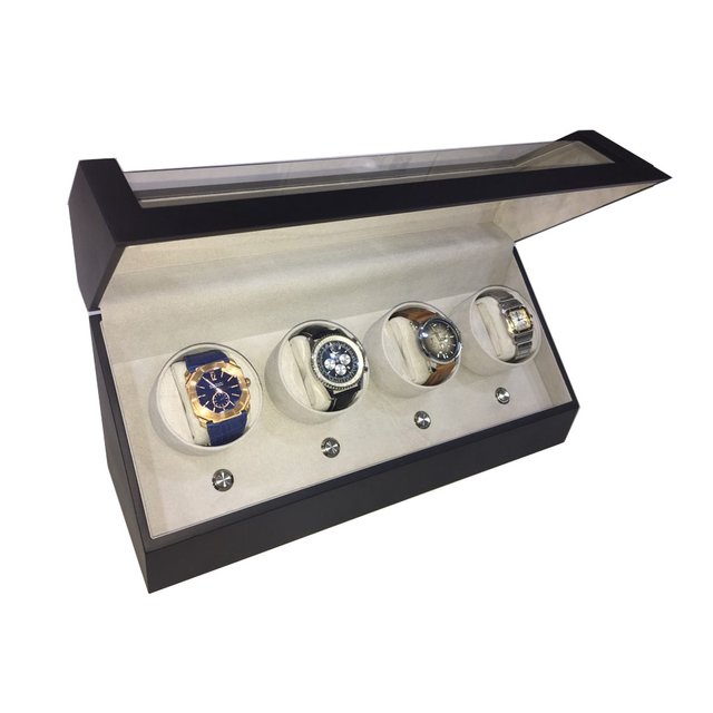 프리미어 쿼드 와치와인더 HD015-Black 4구 명품 시계보관함