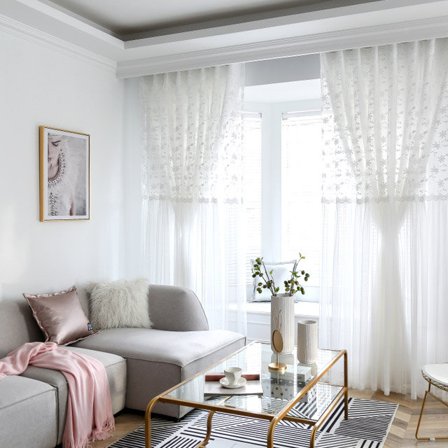 하일스 아일렛 암막커튼(260x230)(봉+설치부속) 백아이보리