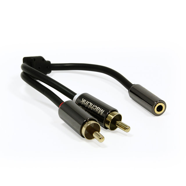 스테레오 F 2RCA M Y 케이블 15CM ML-RYSH015