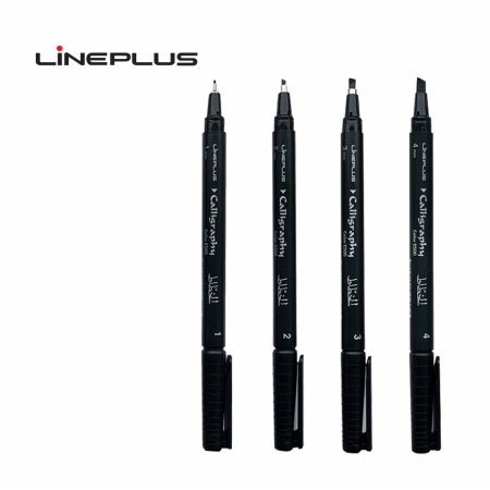 Lineplus 캘리그라피펜 (흑) 1자루 (1~4mm)