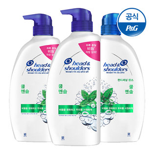 쿨멘솔 샴푸850ml 2개+린스850ml 1개 [HA21*2][HA23]