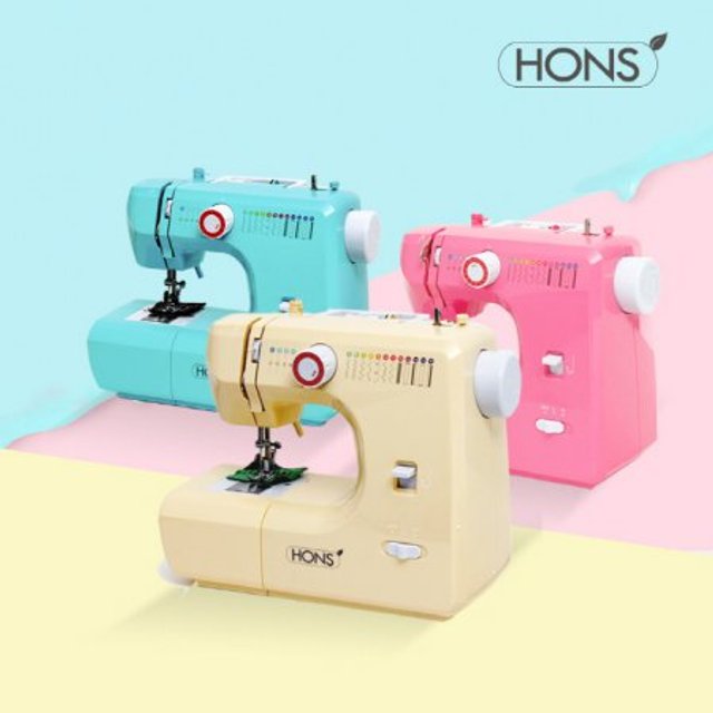 가정용 멀티재봉틀 한땀한땀 비비드 HSSM-3500 (민트/옐로우/핑크)