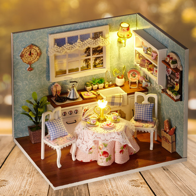 DIY 미니어처 만들기 세트 - 행복의집 (주방)