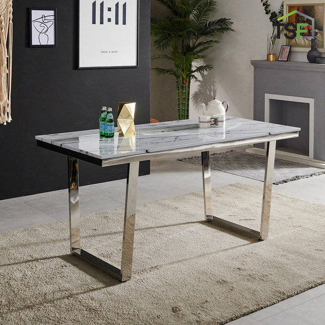 TS 아크바 실버 대리석식탁 4인용 1200