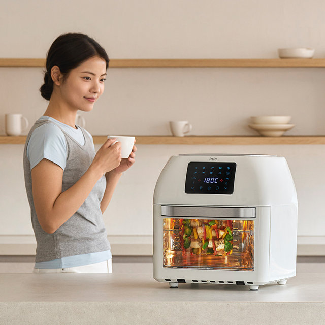 대용량 올스텐 에어프라이어 AO-16L 크림화이트