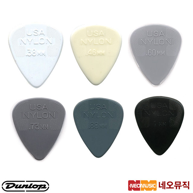 던롭 기타 피크 Dunlop Nylon Standard 44R (1개)