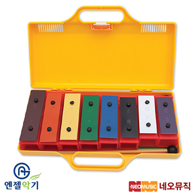 엔젤 실로폰 Angel APG-8C (케이스있음) 8음/유아용