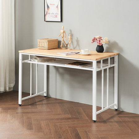 윈도 참죽원목 스틸 책상 1200