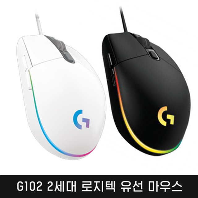 게이밍마우스 G102 [블랙/화이트] [로지텍코리아정품]
