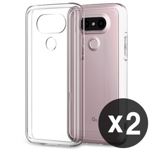 1+1 에어클로 LG G5 핸드폰 투명 케이스 (2개)