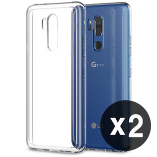 1+1 에어클로 LG G7 핸드폰 투명 케이스 (2개)