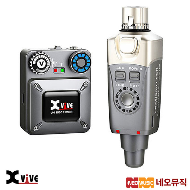 엑스바이브무선시스템 X-VIVE U4 / 충전식 / 6채널