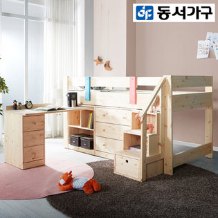 스위티 원목 벙커침대풀세트 (매트리스포함) DF909232