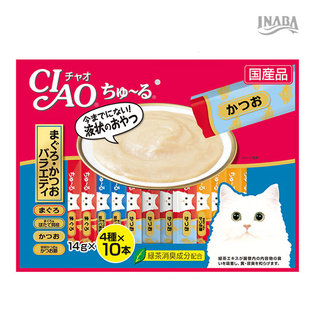 이나바 챠오츄르 SC-132 참치+가다랑어 버라이어티 14G 40개