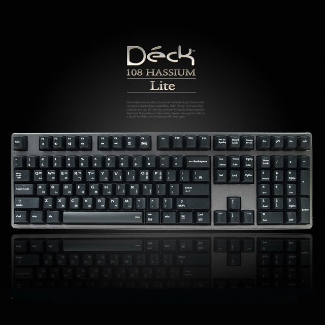 덱키보드 CBL-108N 덱헤슘 라이트 기계식 키보드 저소음 적축