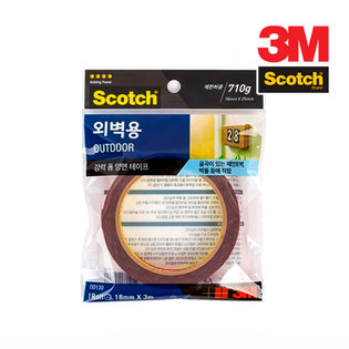 3M 스카치 강력 외벽용 폼 양면테이프 18MM*3M 4337